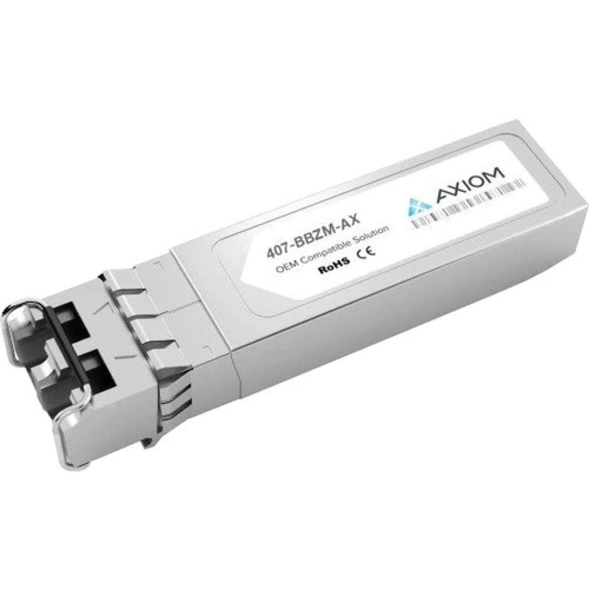 Axiom 407-BBZM-AX SFP+ transceiver Module (Equivalent to: Dell 407-BBZM) - 10 GigE - 10GBase-SR - LC Multi-Mode