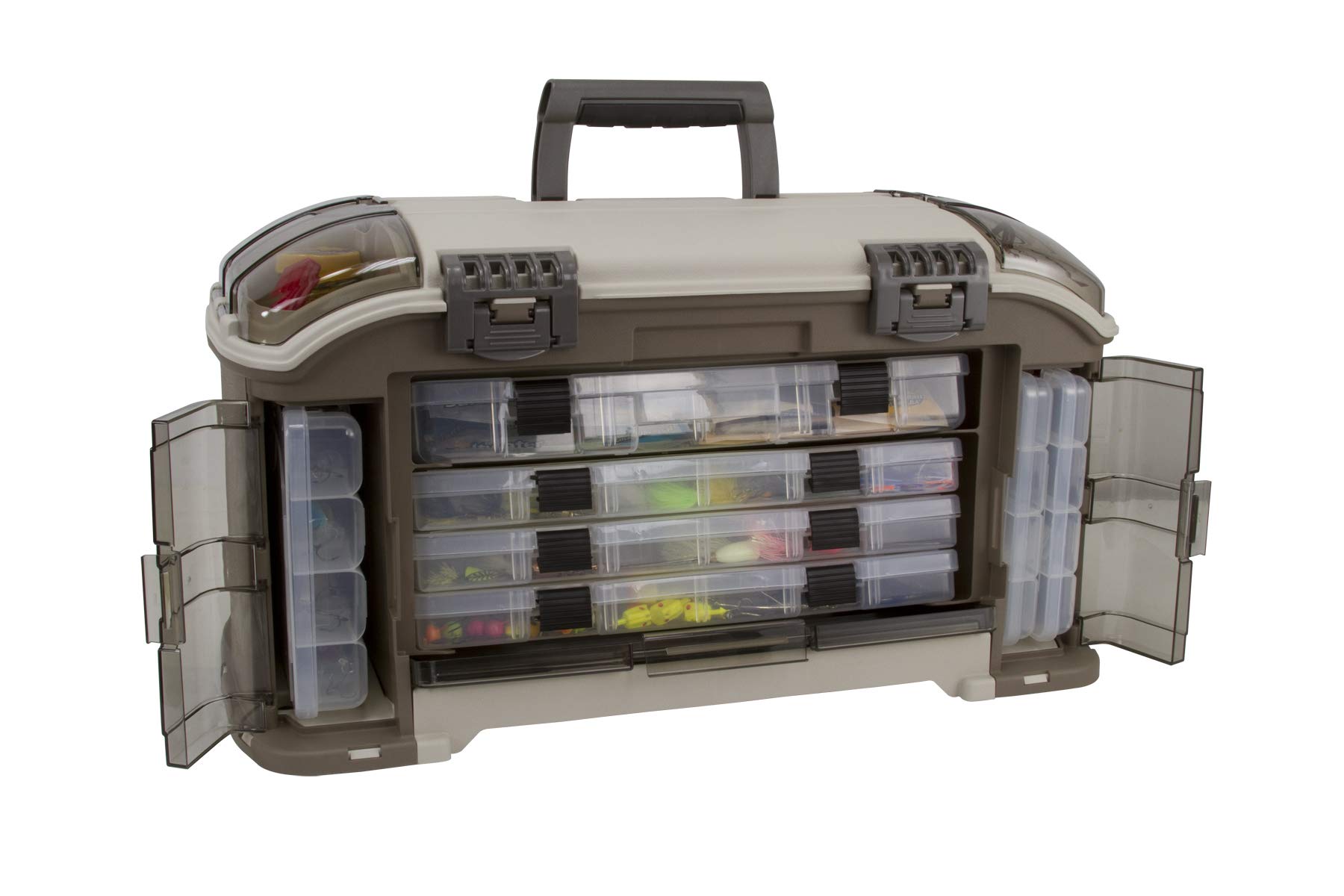 Plano Angled 787 Guide Series Stowaway Tackle System- Includes 7 Stowaways, Fishing Tackle Storage, Premium Tackle Storage