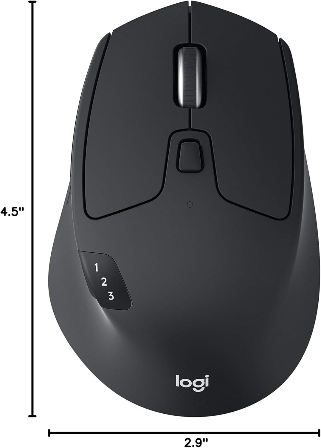 Logitech M720 Triathlon Multi-Device Wireless Mouse, Black/Gray, 910-004790