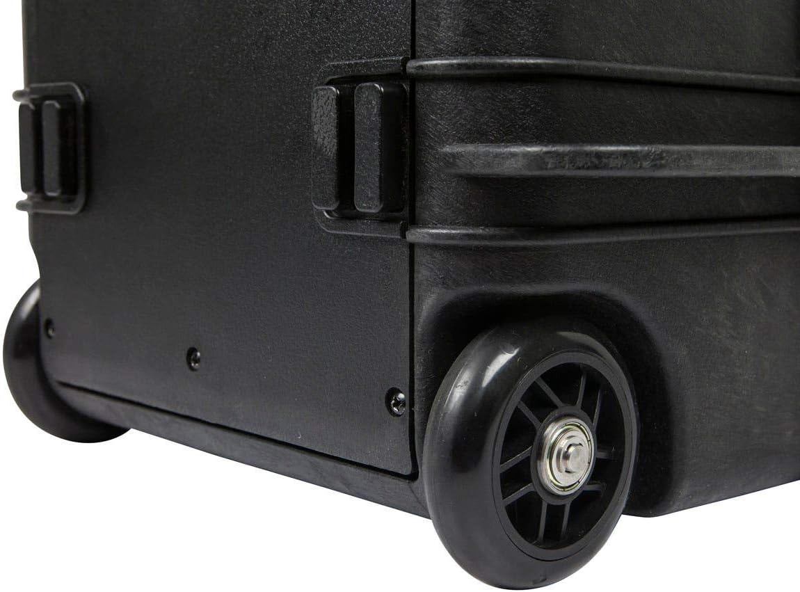 Monoprice Weatherproof Hard Case - 22 x 14 x 10 Inches, With Wheels and Customizable Foam, Shockproof, IP67