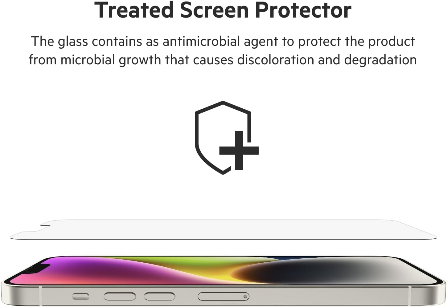 Belkin Tempered Glass Screen Protector for iPhone - Easy Align Tray