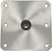 Springfield 1620001 KingPin Standard Square Base Plate with Satin Finish - 7" x 7", Stainless Steel