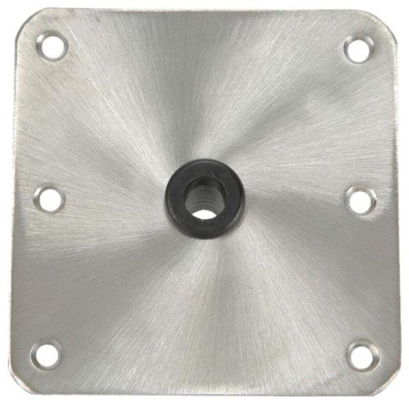 Springfield 1620001 KingPin Standard Square Base Plate with Satin Finish - 7" x 7", Stainless Steel