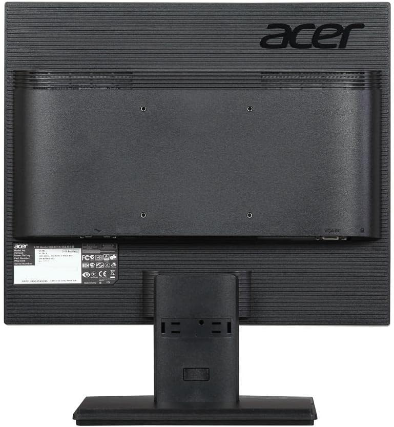 Acer V176L b 17-Inch SXGA LCD Display,Black 5:4 (1280 x 1024) 17-Inch