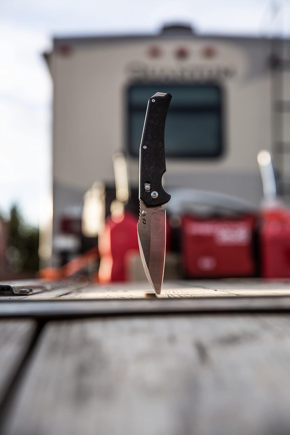 Schrade Alpha Class Radok 8.75in with 3.75in S35VN Steel Blade and Forged Carbon Fiber Handle, Made in USA for EDC