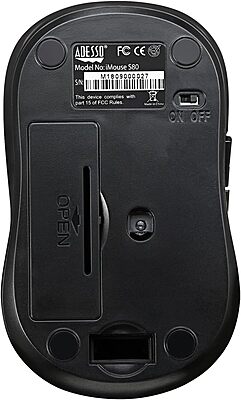 ADESSO iMouse S80 Wireless Fabric Optical Mini Mouse