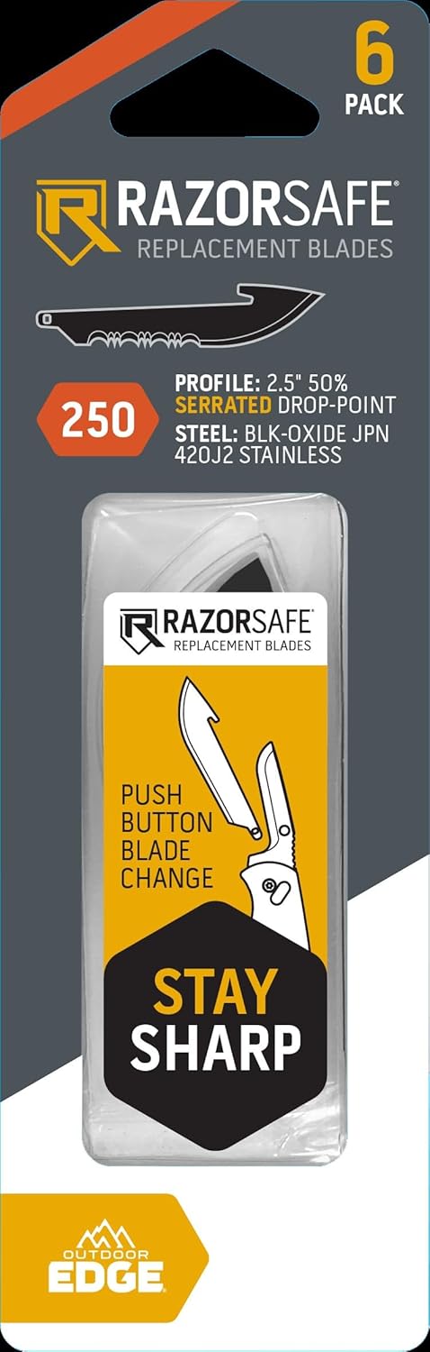 OUTDOOR EDGE 2.5" Replacement Blades (Blade Code 250)