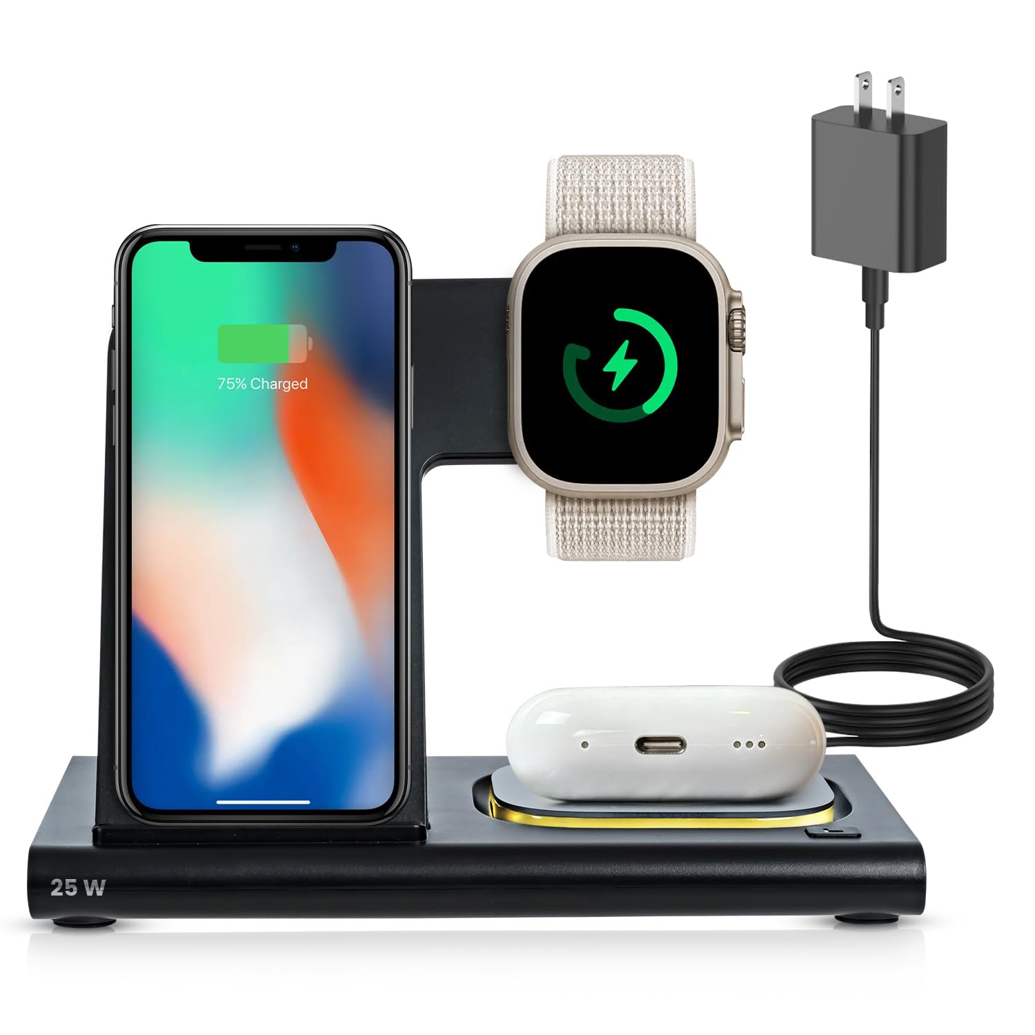 SPRACHT Flex Charge 3 3-in-1 Wireless Charging Station