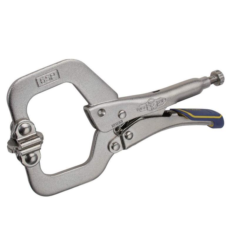 IRWIN VISE-GRIP Welding Pliers, Fast Release, C-Clamp Locking with Swivel Pads, 6-Inch (IRHT82587)