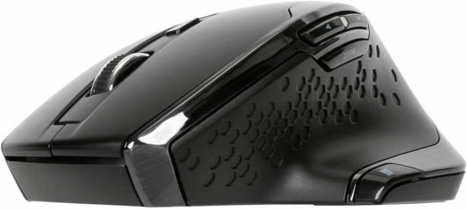 Targus Bluetrace Wireless Ergonomic Mouse, 2.4GHz Connection with USB and Laser Precision, 7 Functional Buttons