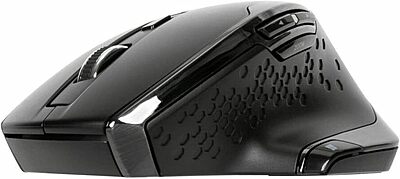 Targus Bluetrace Wireless Ergonomic Mouse, 2.4GHz Connection with USB and Laser Precision, 7 Functional Buttons, Black (AMW584GL)