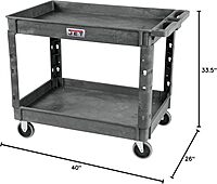 JET 34" x 17" Utility Service Cart, 550 Lbs. Capacity (Model PUC-4126)