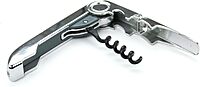 Vinturi All-In-One Waiter's Corkscrew Bottle Opener and Foil Cutter, Silver