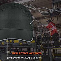 Ergodyne Skullerz 8955 Lightweight Bump Cap Hat, Baseball Style, Long Brim