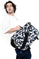 J World New York Thomas Laptop Messenger Bag for Women & Men. Kids Computer Bookbag Black