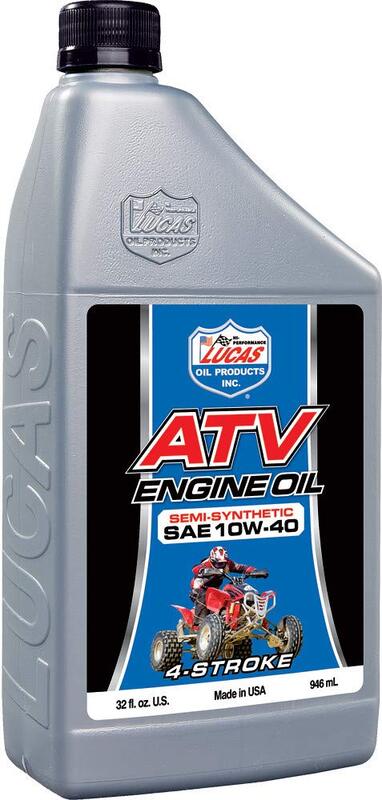 Lucas Oil Semi-Synthetic SAE 10W-40 ATV Engine Oil