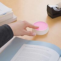 Lee Sortkwik Fingertip Moistener, 50% Recycled, 0.38 oz, Pink, Pack of 3