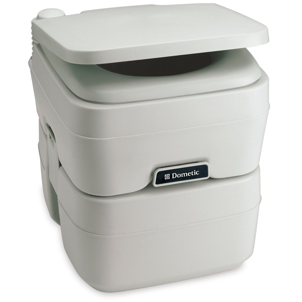 Dometic 965 MSD Portable Toilet w/Mounting Brackets - 5 Gallon - Platinum