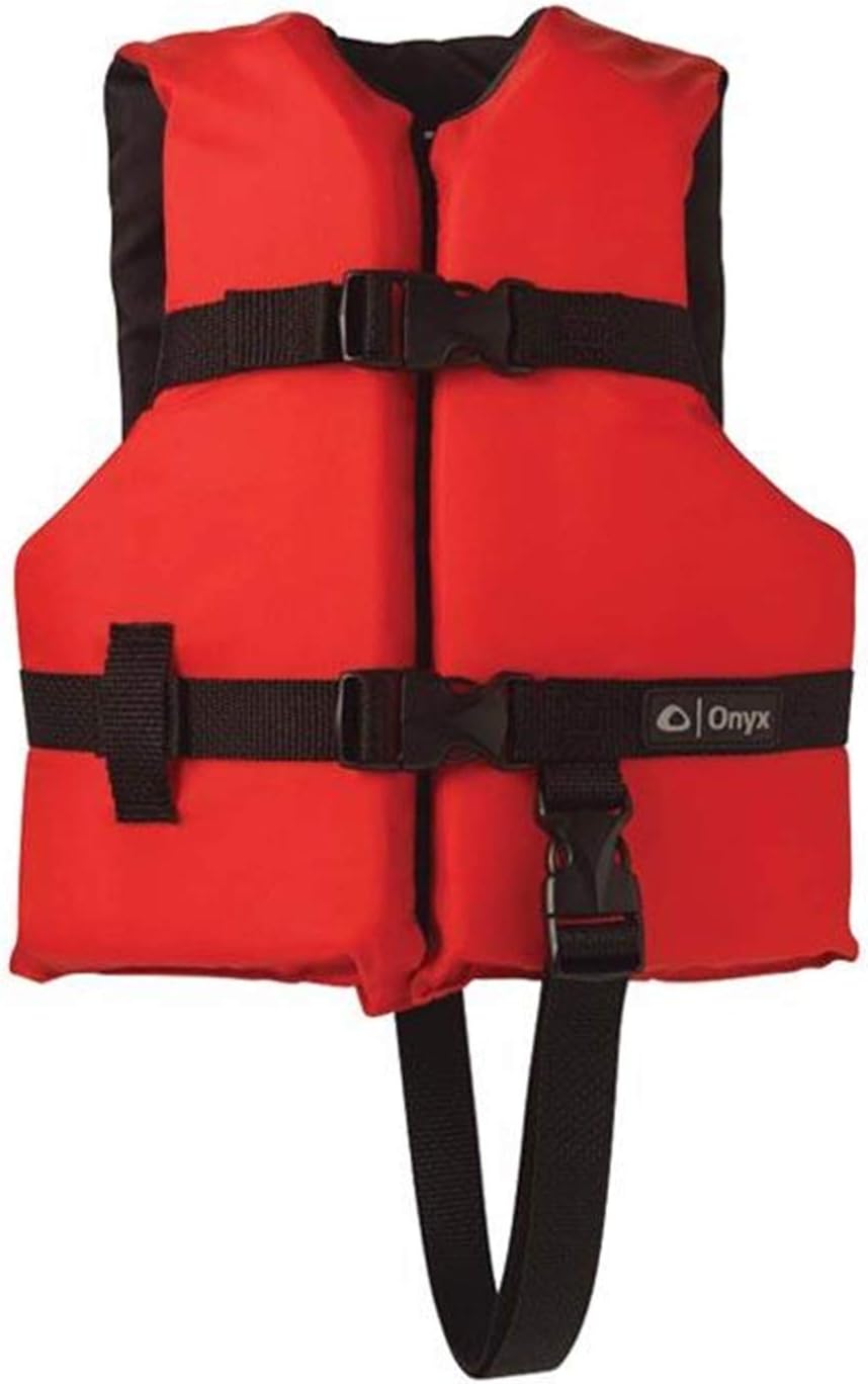 Onyx Nylon General Purpose Life Jacket - Child 30-50lbs - Red