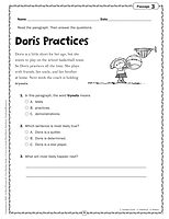 Scholastic Comprehension Skills: 40 Short Passages For Close Reading, Grade 3