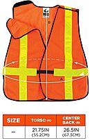 Ergodyne GloWear 8080BAX Hi-Gloss Breakaway X-Back Safety Vest