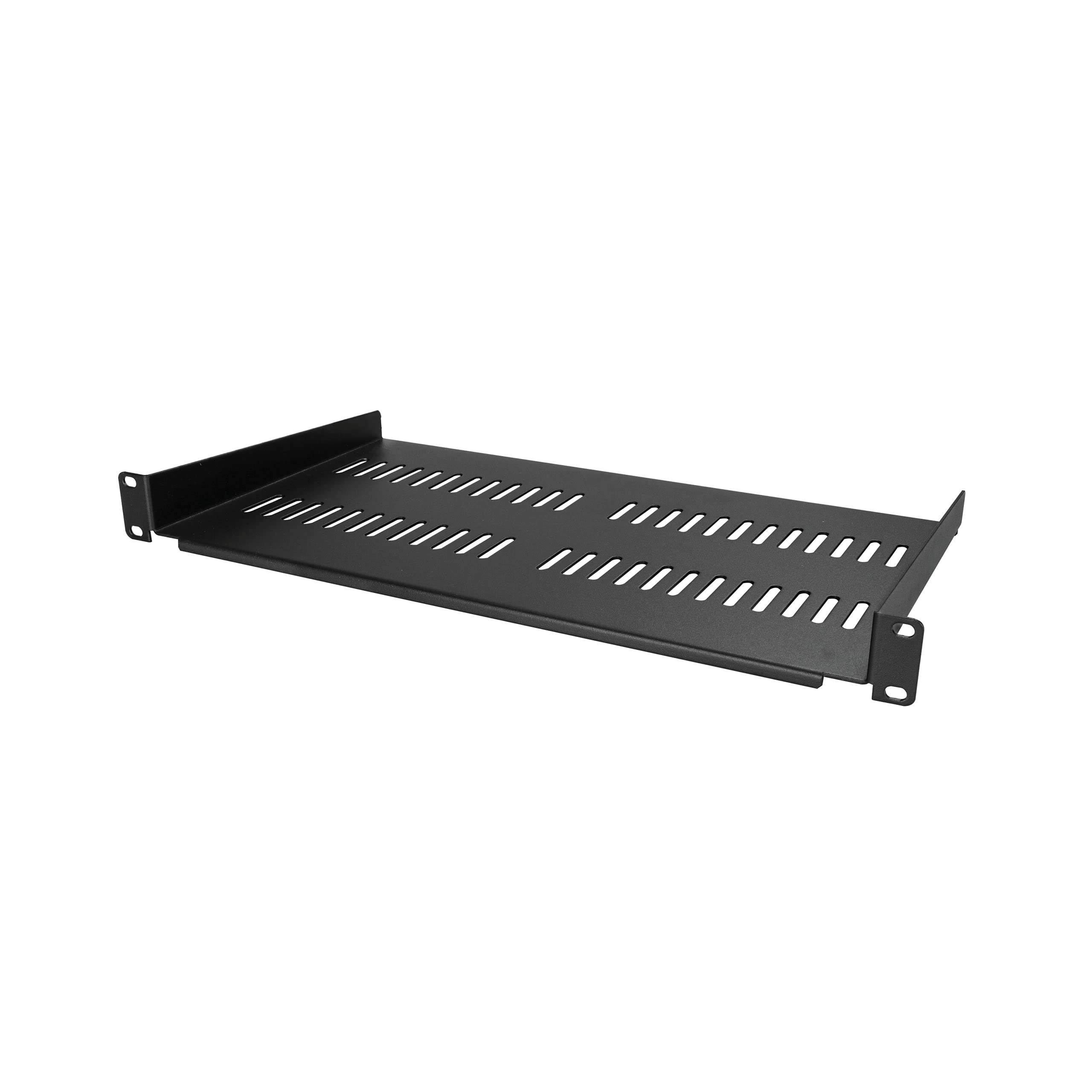 StarTech.com 1U Vented Server Rack Cabinet Shelf - Fixed 10in Deep Cantilever Rackmount Tray for 19in Data/AV/Network