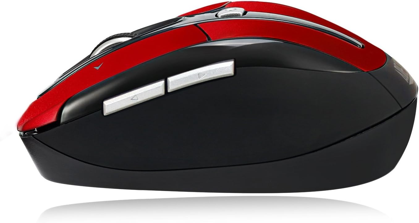 ADESSO iMouse S60 Wireless Optical Mouse with 2.4 GHz RF, Programmable Driver, Tilt-Wheel Scrolling