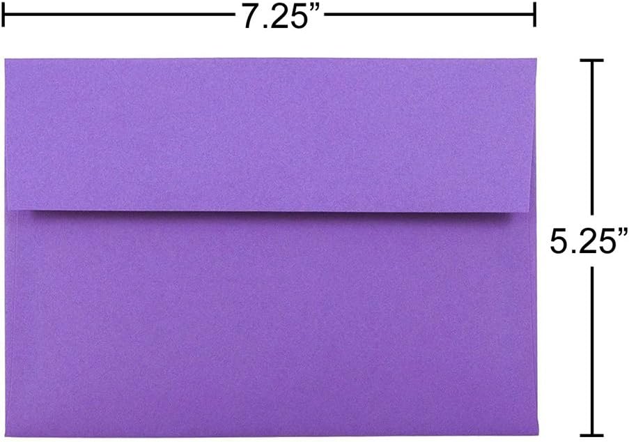 JAM PAPER Colored Envelopes - Recycled 24 lb Gummed Closure