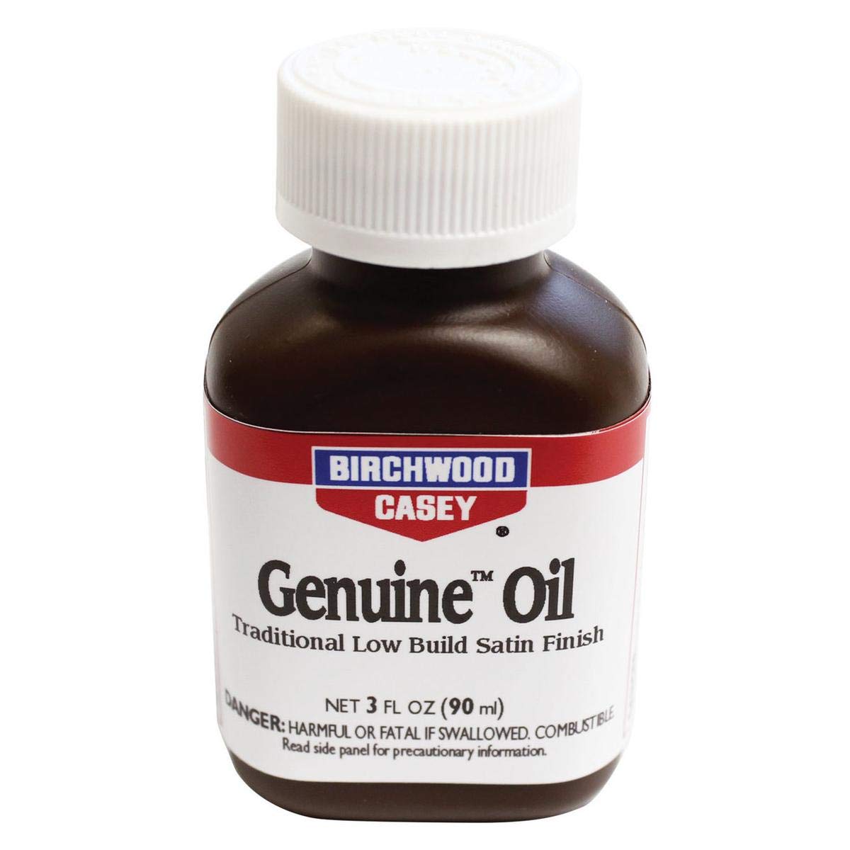 Birchwood Casey Easy-to-Use Fast-Drying Genuine Oil Gun Stock Finish for Traditional Low Built Satin Finish and Gun