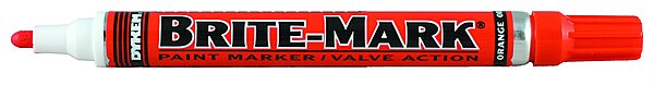 DYKEM Brite-Mark Medium Tip Paint Marker, Orange