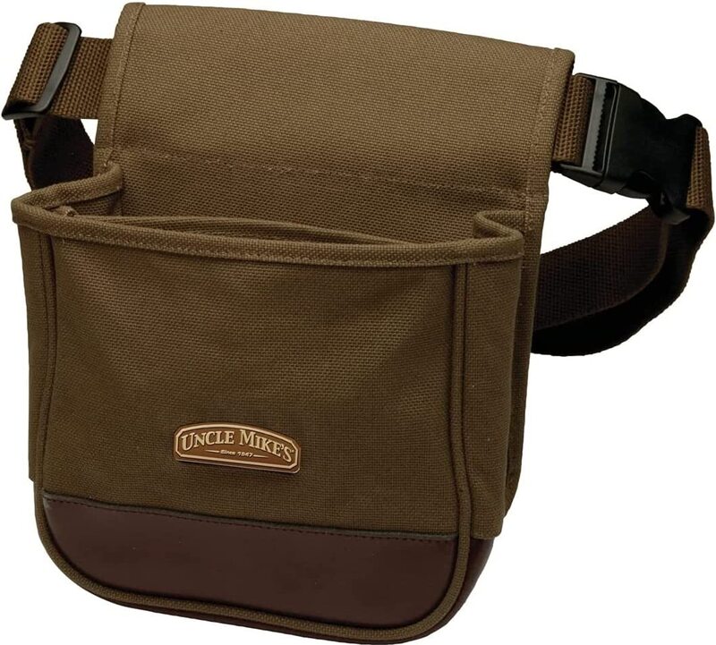 Uncle Mike's Deluxe Canvas Shell Pouch (Brown, One Size)