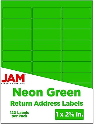 JAM PAPER Mailing Address Labels - Self-Adhesive Rectangular
