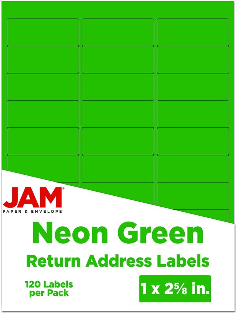JAM PAPER Mailing Address Labels - Self-Adhesive Rectangular