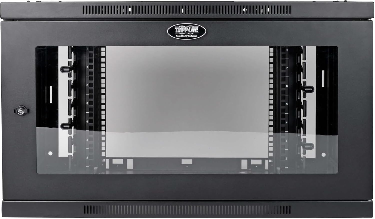 Tripp Lite 9U Wallmount Rack Enclosure Wide Cable Management Acrylic Window