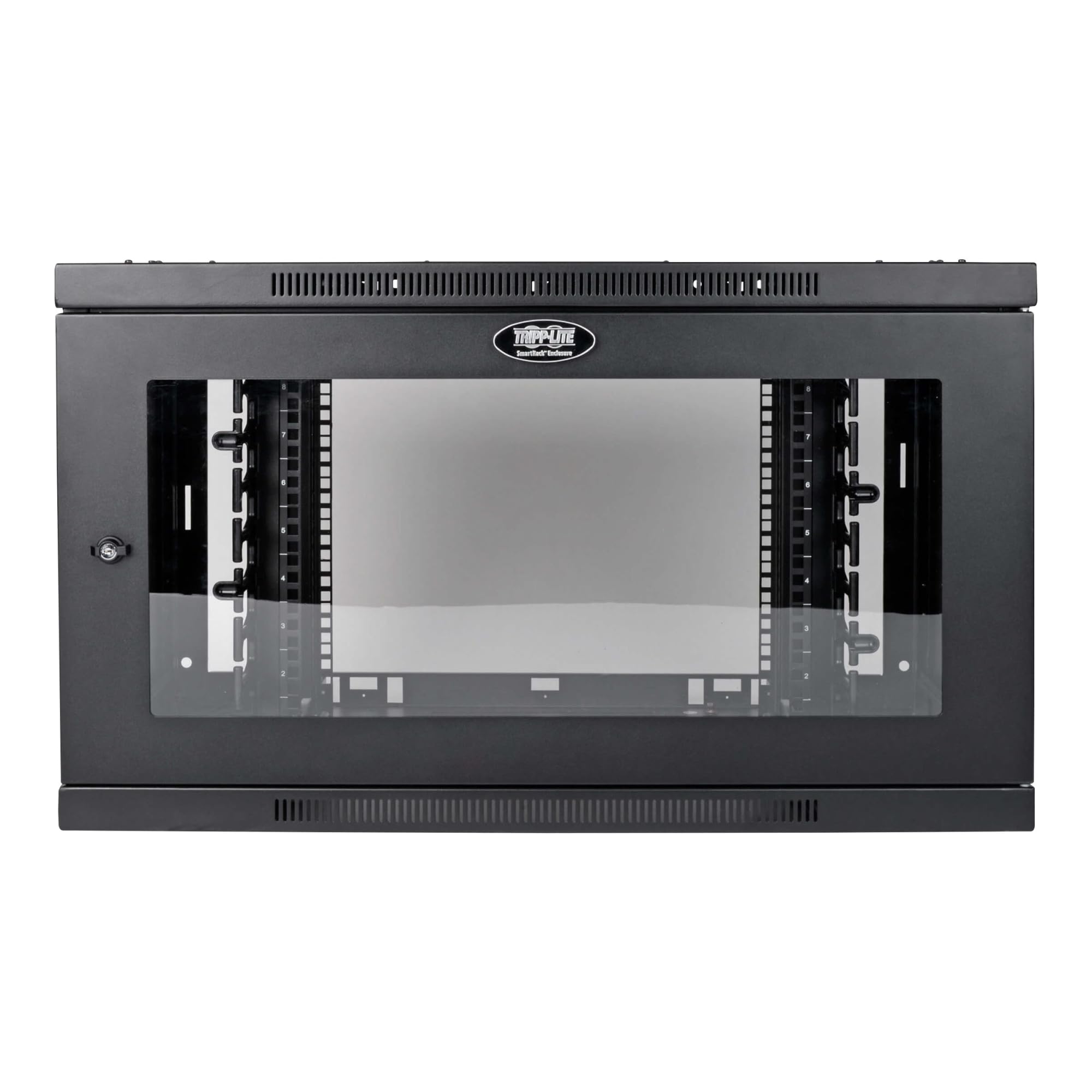 Tripp Lite 9U Wallmount Rack Enclosure Wide Cable Management Acrylic Window