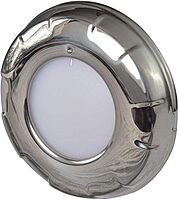 Lumitec Aurora - LED Dome Light - Polished SS Finish - 2-Color White/Blue Dimming