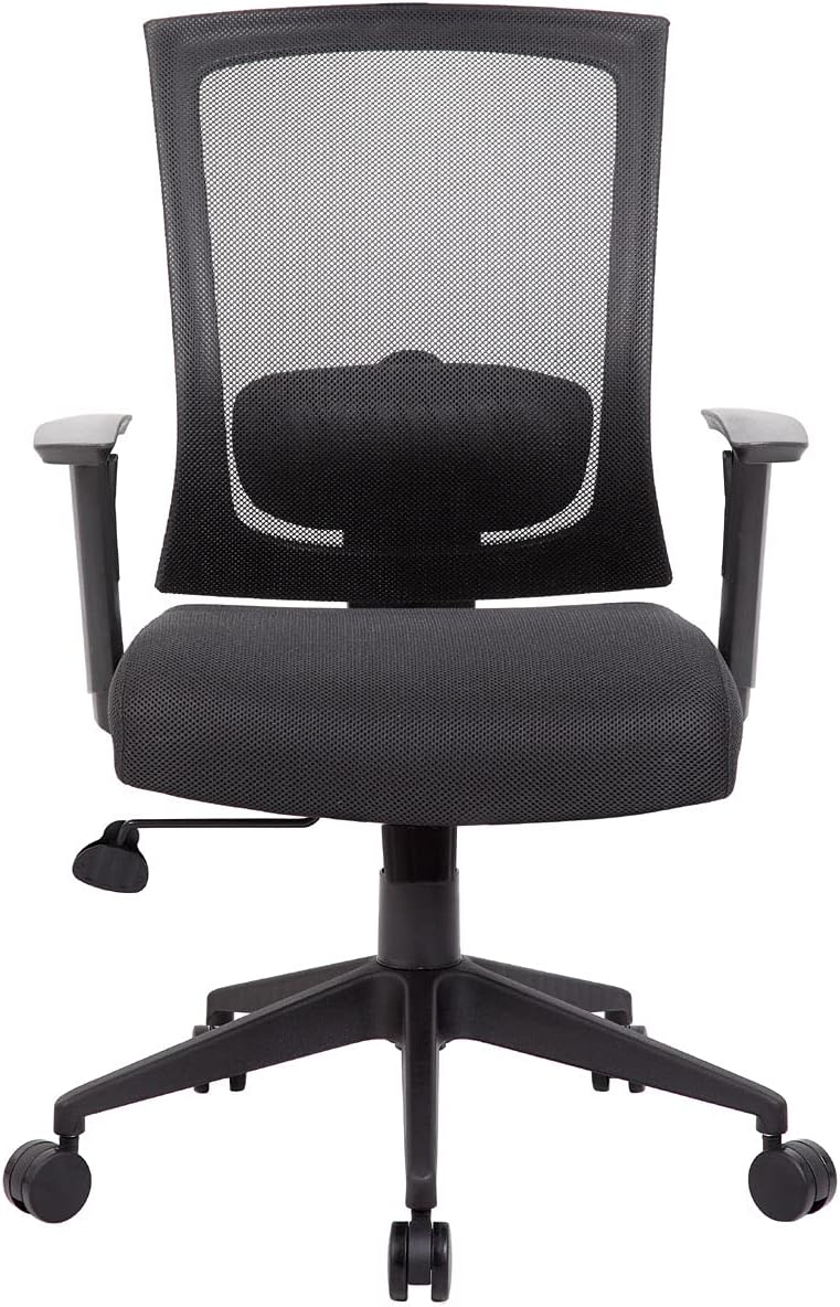 Boss Office Products Mesh-Back Task Chair, Black