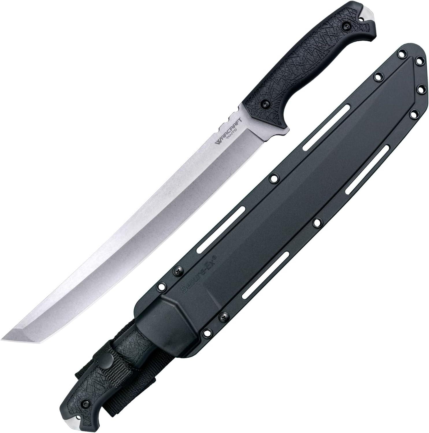 Cold Steel Warcraft Tanto 4034SS Fixed Blade Knife with GFN Handle and Secure-Ex Sheath