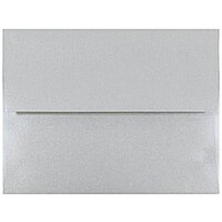 JAM PAPER Silver Stardream Metallic Invitation Envelopes