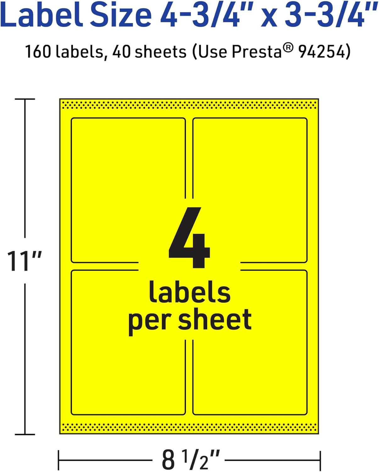 AVERY Printable Rectangle Labels, Sure Feed Technology