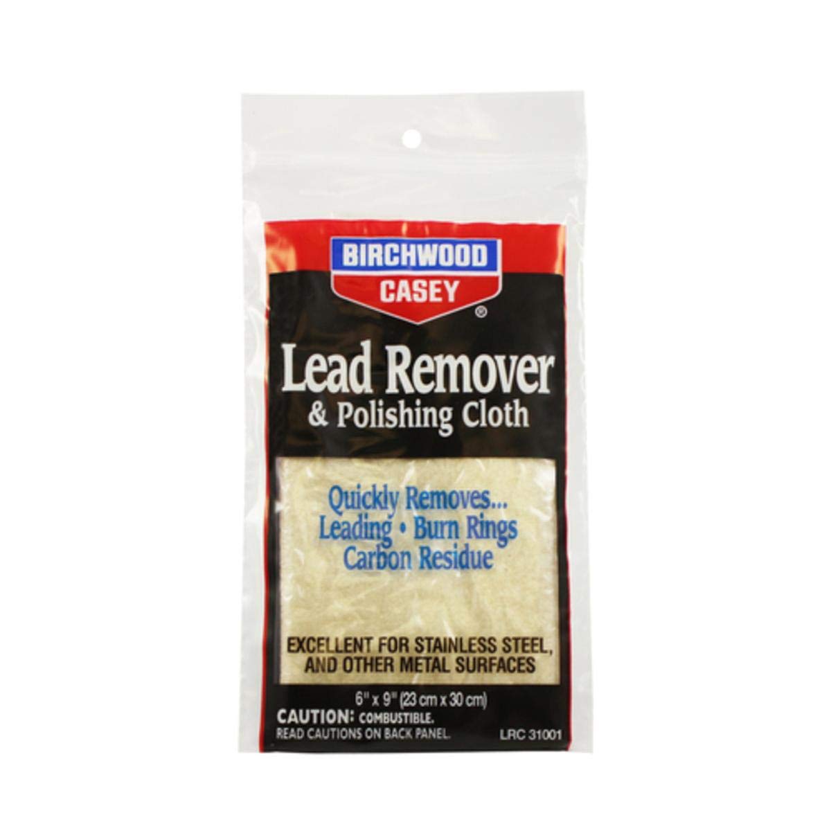 BIRCHWOOD CASEY Lead Remover & Polishing Cloth 6" x 9" Cleaning Rag