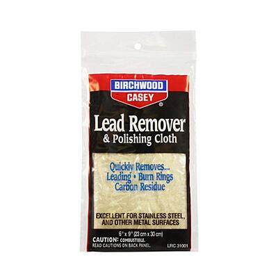BIRCHWOOD CASEY Lead Remover & Polishing Cloth 6" x 9" Cleaning Rag