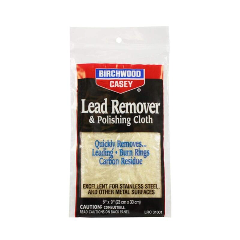 BIRCHWOOD CASEY Lead Remover & Polishing Cloth 6" x 9" Cleaning Rag