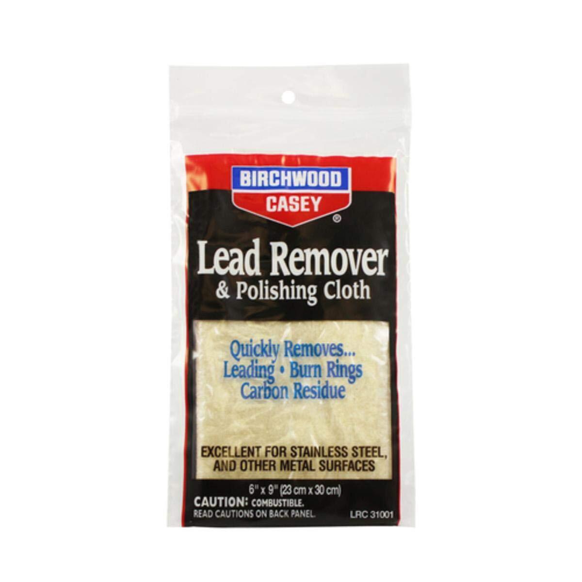 BIRCHWOOD CASEY Lead Remover & Polishing Cloth 6" x 9" Cleaning Rag