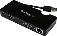 StarTech.com USB 3.0 to HDMI Adapter/Dock with USB 3.0 Pass-Through