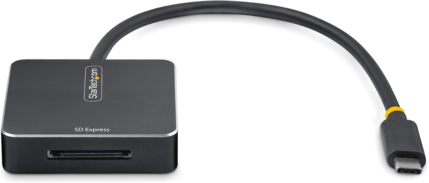 StarTech.com USB-C SD Express Card Reader, Portable USB 10Gbps Memory Card Reader, USB Type-C to Secure Digital 7.1 Adapter