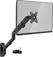 Mount-It! Counterbalance Steel Monitor and Laptop Arm for Wall and Pole Mounting
