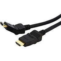 StarTech.com 6ft Swivel HDMI Cable, 4K High Speed Rotating HDMI Cord, 4K 30Hz UHD HDMI, 10.2 Gbps, HDMI 1.4 Video, HDCP 1.4