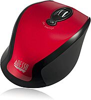 iMouse M20R – Wireless Ergonomic Optical Mouse, Red