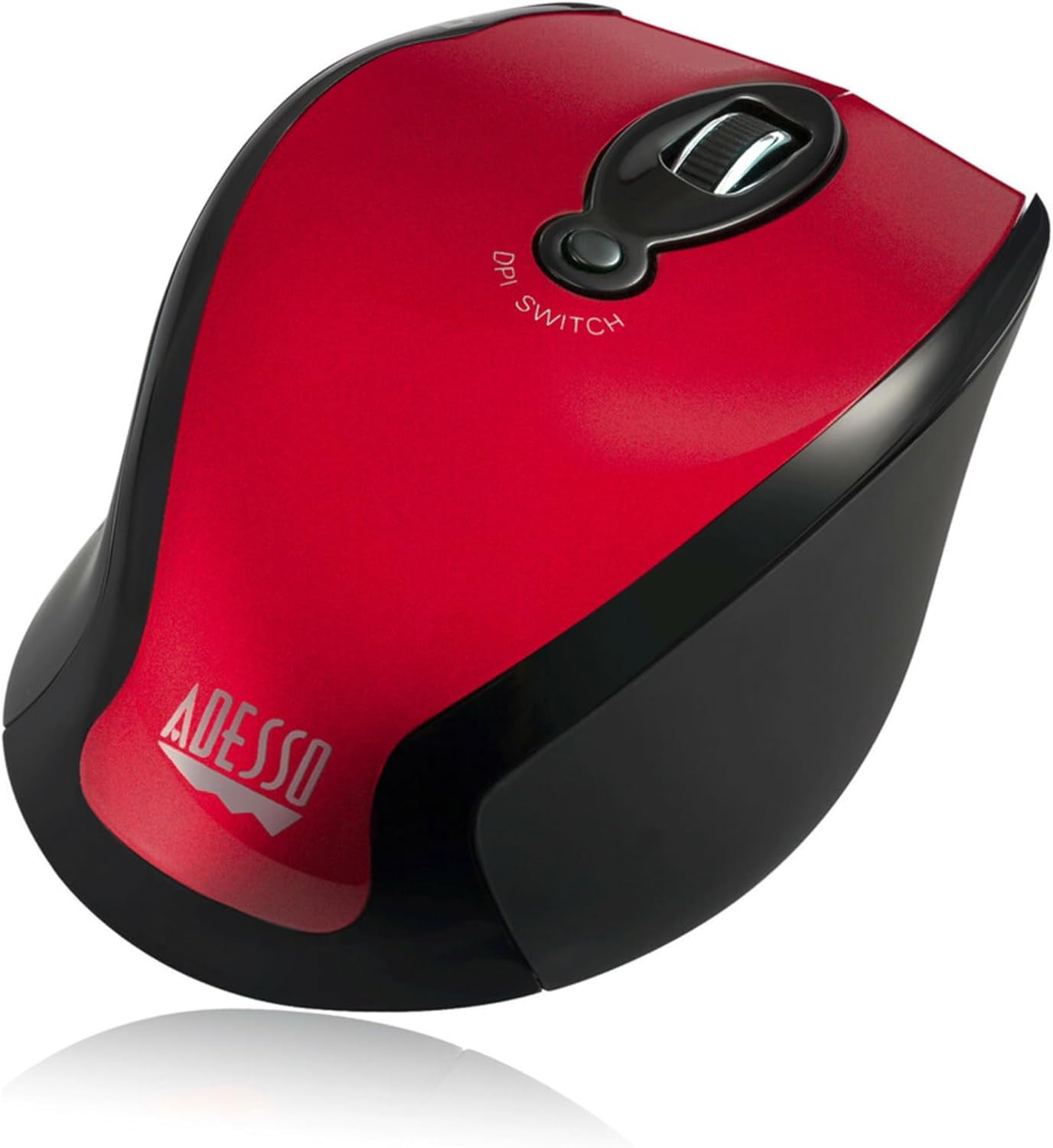 iMouse M20R – Wireless Ergonomic Optical Mouse, Red